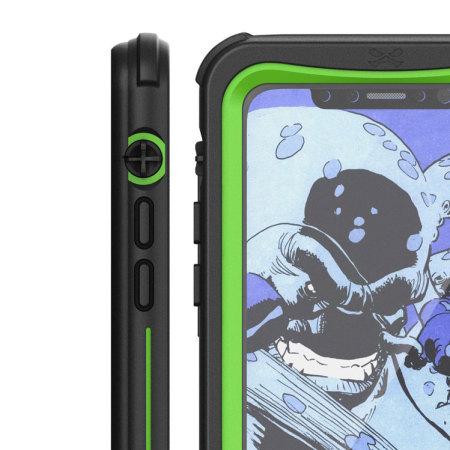 ghostek nautical series iphone x waterproof case - green