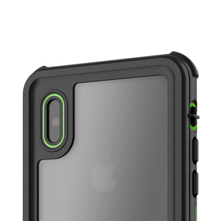 ghostek nautical series iphone x waterproof case - green