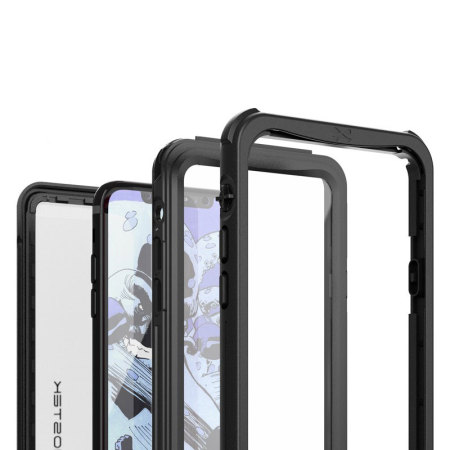 ghostek nautical series iphone x waterproof case - black