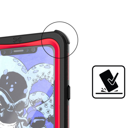 Ghostek Nautical Series iPhone X Waterproof Tough Hülle - Rot