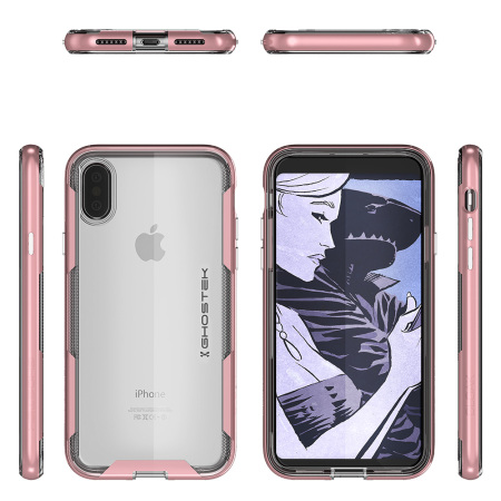 Ghostek Cloak 3 iPhone X Tough Case - Helder / Roze