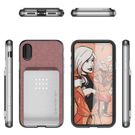 Ghostek Exec Series iPhone X Wallet Case - Roze