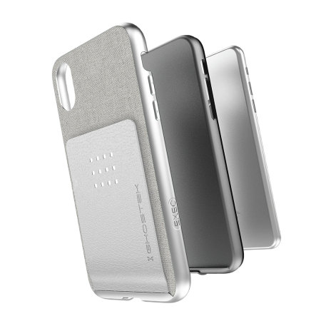 Ghostek Exec Series iPhone X Wallet Case - Zilver