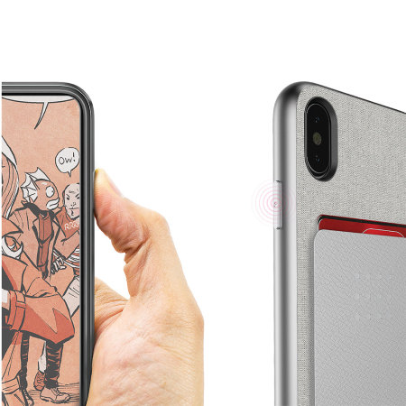 Ghostek Exec Series iPhone X Wallet Case - Zilver