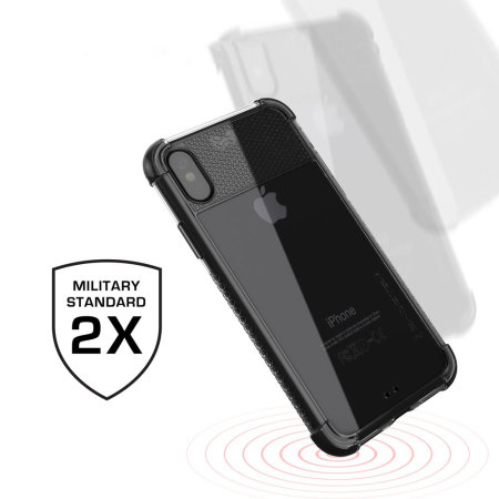 Ghostek Covert 2 iPhone X Bumper Deksel - Klar / Svart