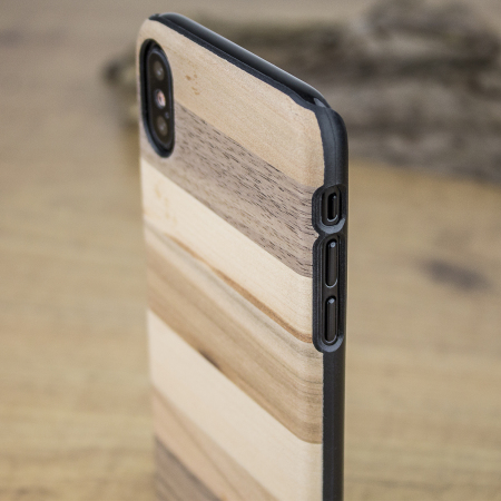 man&wood iphone x wooden case - sabbia