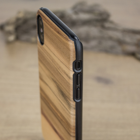 Man&Wood iPhone X Wooden Case - Cappuccino