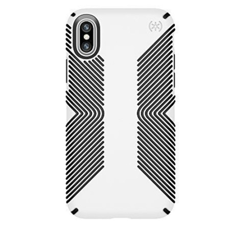 Speck Presidio Grip iPhone X Tough Skal - Svart / Vit