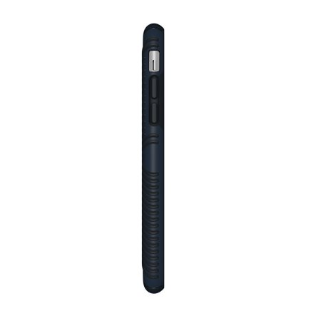 speck presidio grip iphone x tough case - eclipse blue / carbon black