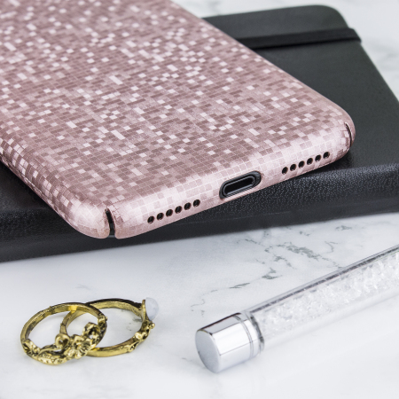 lovecases check yo self iphone x case - rose gold