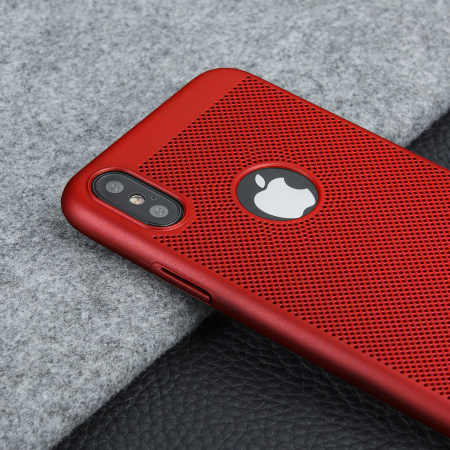 Olixar MeshTex iPhone X Case - Rood