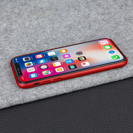 olixar meshtex iphone x case - brazen red