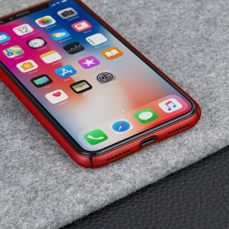 olixar meshtex iphone x case - brazen red