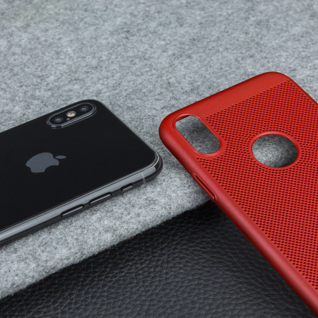 Olixar MeshTex iPhone X Case - Rood