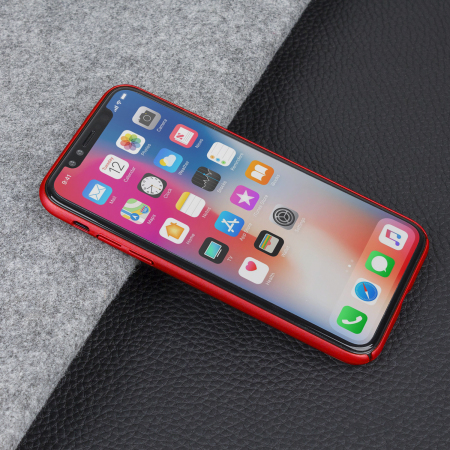 Olixar MeshTex iPhone X Deksel - Rød