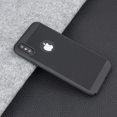 Coque iPhone X Olixar MeshTex – Noir tactique