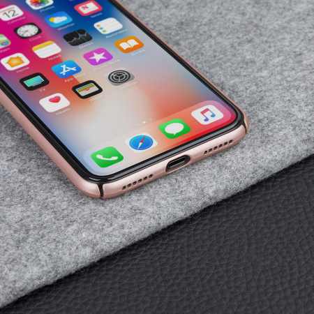 olixar meshtex iphone x case - rose gold