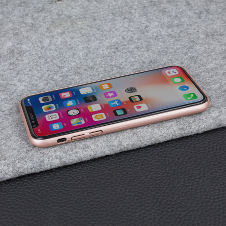 olixar meshtex iphone x case - rose gold