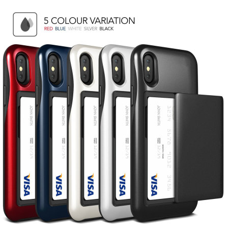 Coque iPhone X VRS Design Damda Glide – Argent