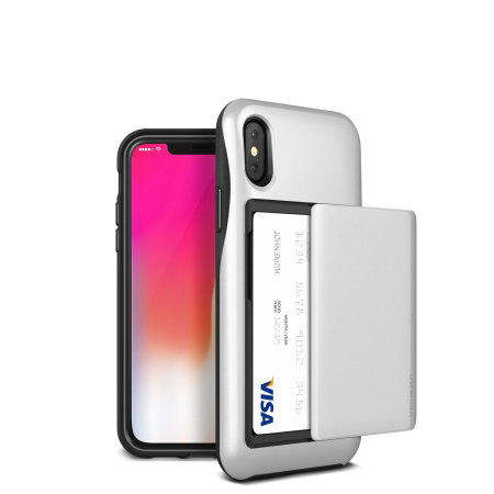 VRS Design Damda Glide iPhone X Hülle in Silber