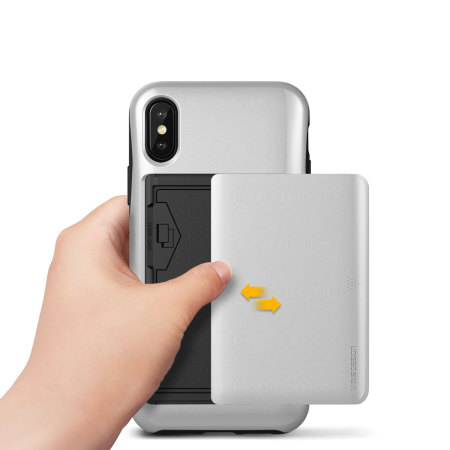 VRS Design Damda Glide iPhone X Case - Silver