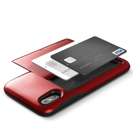 VRS Design Damda Glide iPhone X Hülle in Rot