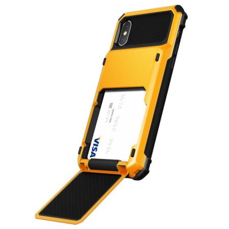 VRS Design Damda Folder iPhone X Case - Volcano Yellow
