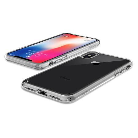 Spigen Ultra Hybrid iPhone X Case - Crystal Clear