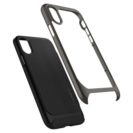 Spigen Neo Hybrid Case iPhone X Plus Hülle- Gunmetal
