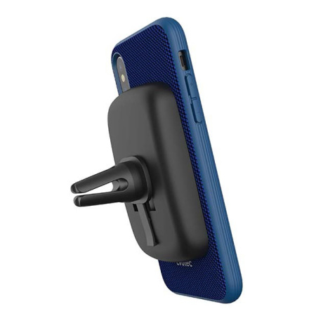 evutec aergo ballistic nylon iphone x tough case & vent mount - blue