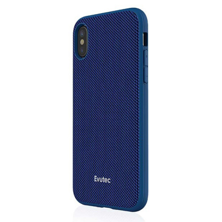 evutec aergo ballistic nylon iphone x tough case & vent mount - blue