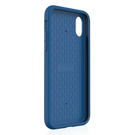 Coque iPhone X Evutec AERGO Ballistic Nylon avec support - Bleue
