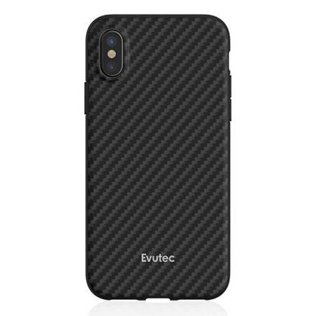 Evutec AER Karbon / KEVLAR iPhone X Skal & Vent Mount - Svart