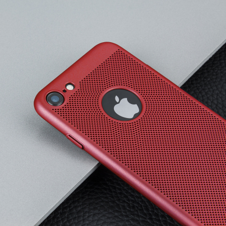 olixar meshtex iphone 8 / 7 case - brazen red