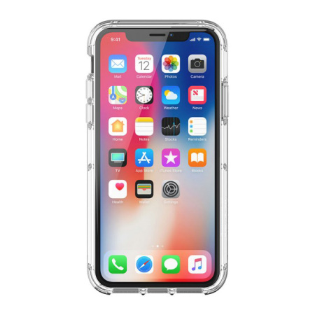Griffin Survivor Clear iPhone X Hülle in Schwarz und Transparent