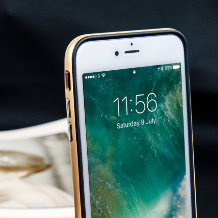Olixar X-Duo iPhone 8 Plus Skal - Kolfiber Guld