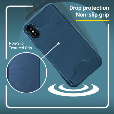 Coque iPhone X Olixar X-Ranger Survival avec outils – Bleu marine