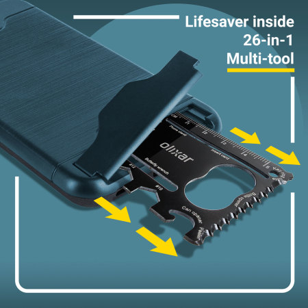 Coque iPhone X Olixar X-Ranger Survival avec outils – Bleu marine