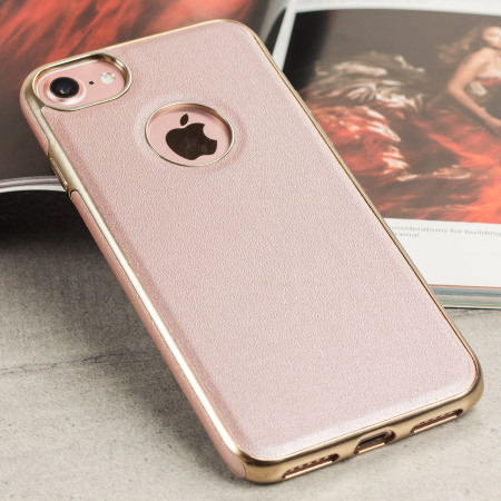 Olixar Makamae Leather-Style iPhone 8 Case - Rose Gold