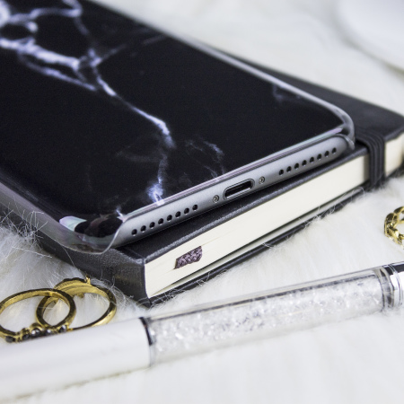 LoveCases Marble iPhone 8 Plus / 7 Plus Case - Black