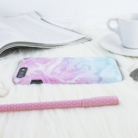 LoveCases Marmor iPhone 8 Plus / 7 Plus Hülle - Traum Rosa