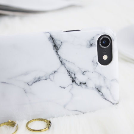 LoveCases Marble iPhone 8 / 7 Case - Classic White