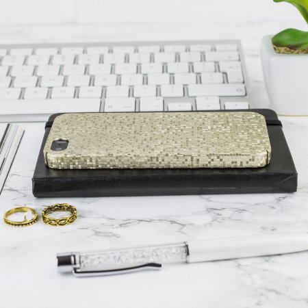 Funda iPhone SE / 5S / 5 LoveCases Check Yo Self - Oro