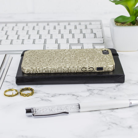 Funda iPhone SE / 5S / 5 LoveCases Check Yo Self - Oro