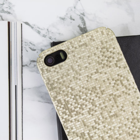 Funda iPhone SE / 5S / 5 LoveCases Check Yo Self - Oro