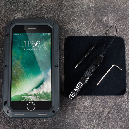 Love Mei Powerful iPhone 8 Plus Protective Case - Black