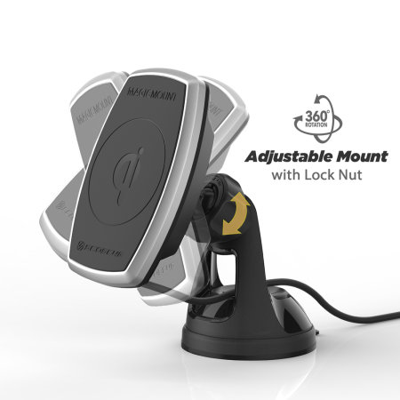 Scosche 10W MagicMount Charge Magnetic Car Holder & Qi Wireless Charge