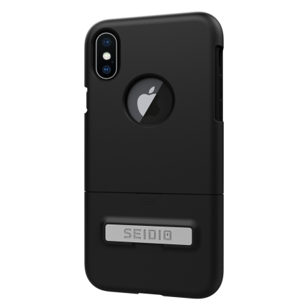 Seidio SURFACE iPhone X Case & Metal Kickstand - Black