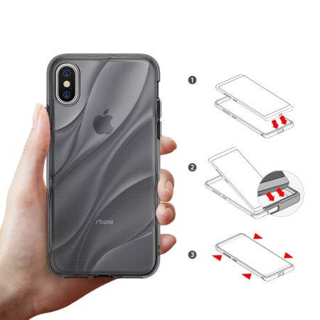 Ringke Flow iPhone X Case - Smoke Black