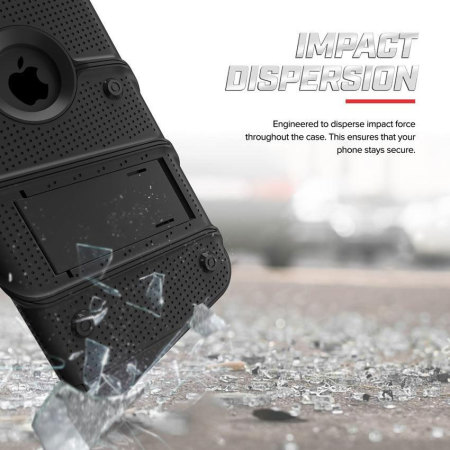 zizo bolt iphone x tough case & screen protector - black
